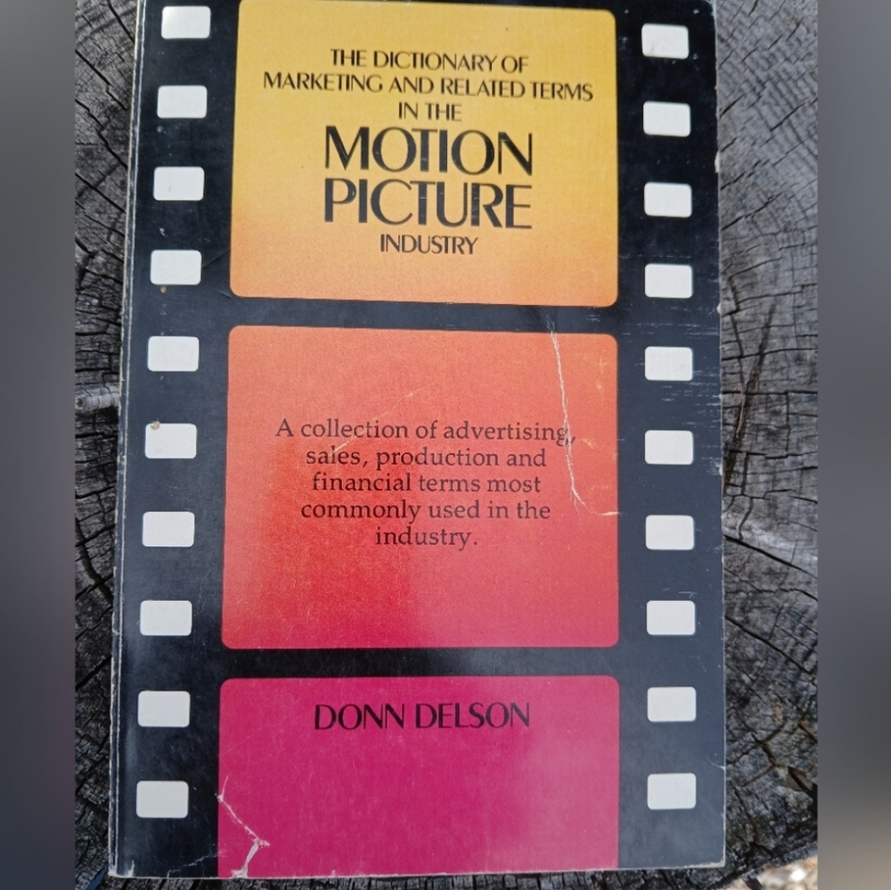 MOTION PICTURE INDUSTRY Dictionary Vintage Resource Donn Delson Book Memorabilia